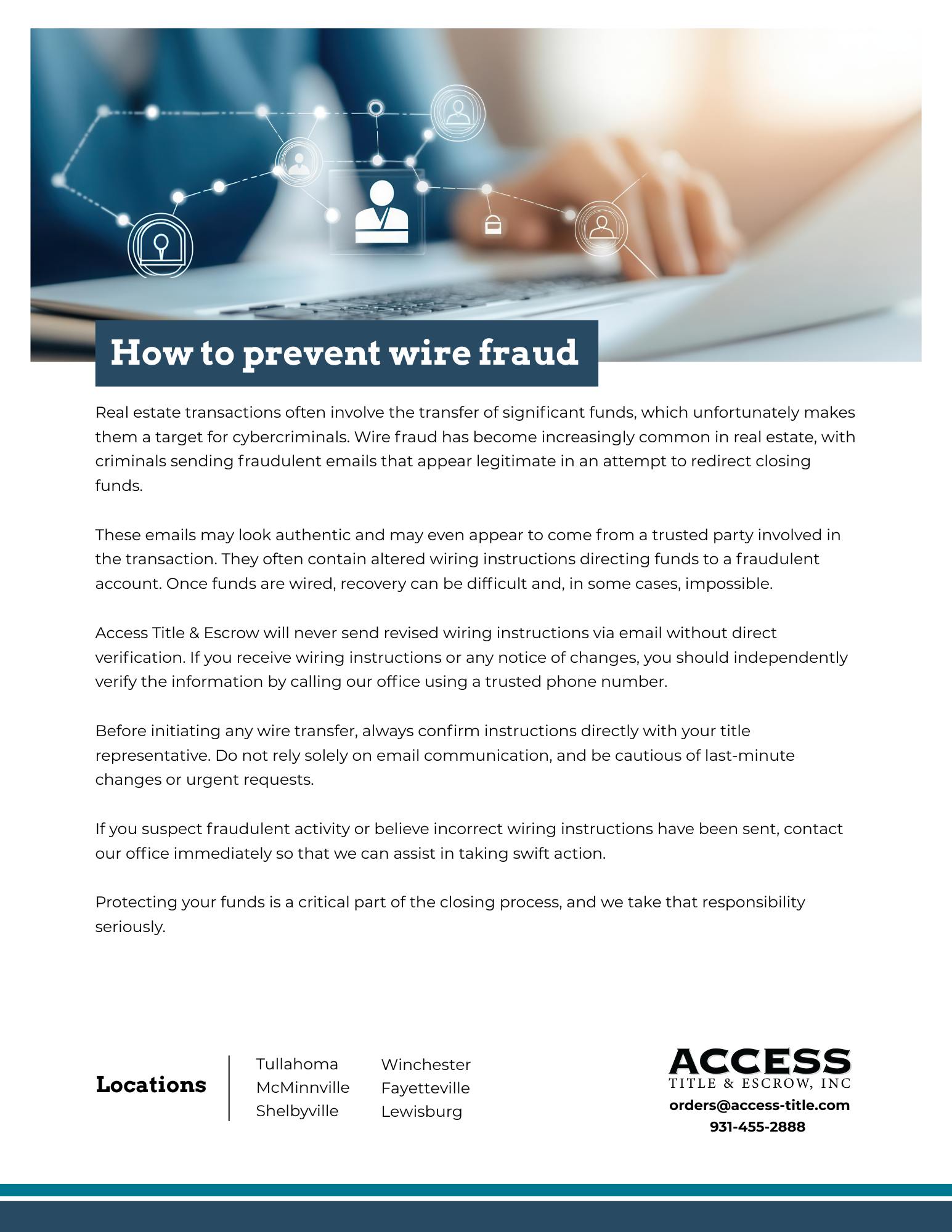 How to prevent wire fraud